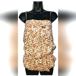 Southern Thread Pearl Snap Adjustable Sleeveless Straps Top XS Western NWT!